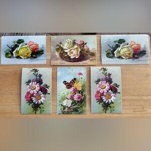 Beautiful Vintage Postcards Roses & Flowers Klein